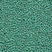 Miyuki Rocailles Perlen 4mm 4214 Duracoat galvanized dark Mint 20gr